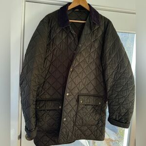 Men's Quilted Jacket - Olive Green